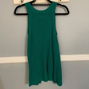 Open back sweater tank